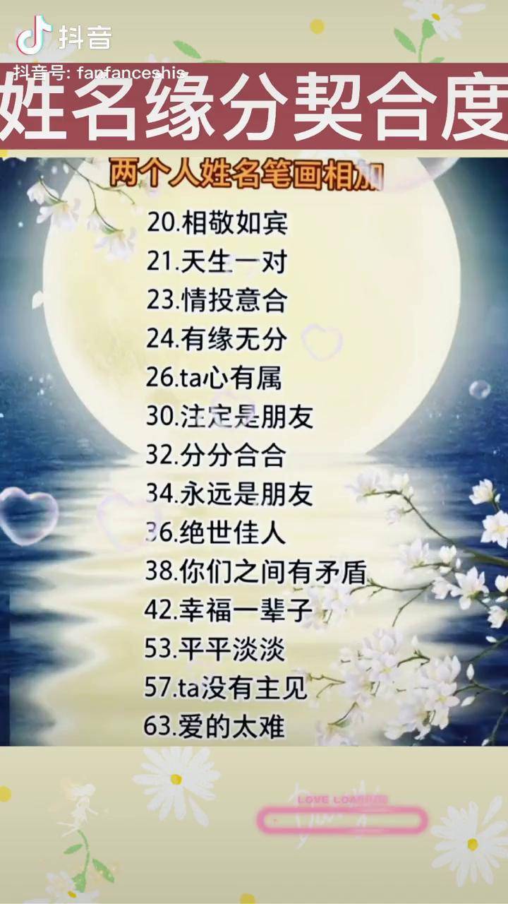 姓名配免费测试