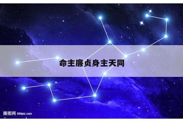 命主廉贞身主天同