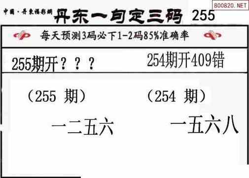 3d今日精准预测号码,3d今日精准预测号码255期